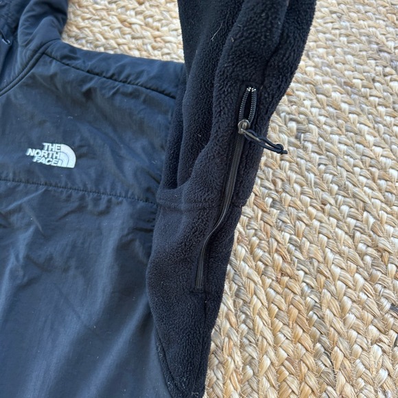 Men's The North Face Polartech Fleece Coat Jacket Size XL Black Hood Warm - Picture 5 of 10